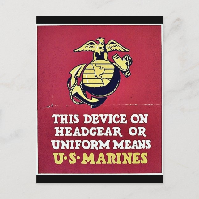 This Device On Headgear Or Uniform Means Postcard (Front)