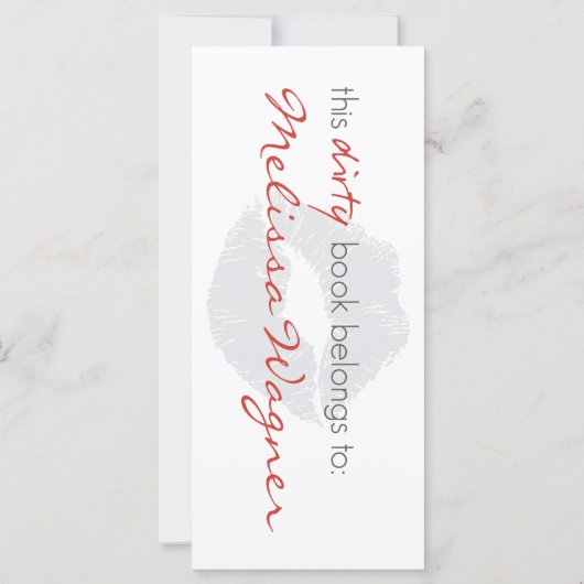 This Dirty Book Belongs to Bookmarker (Back)