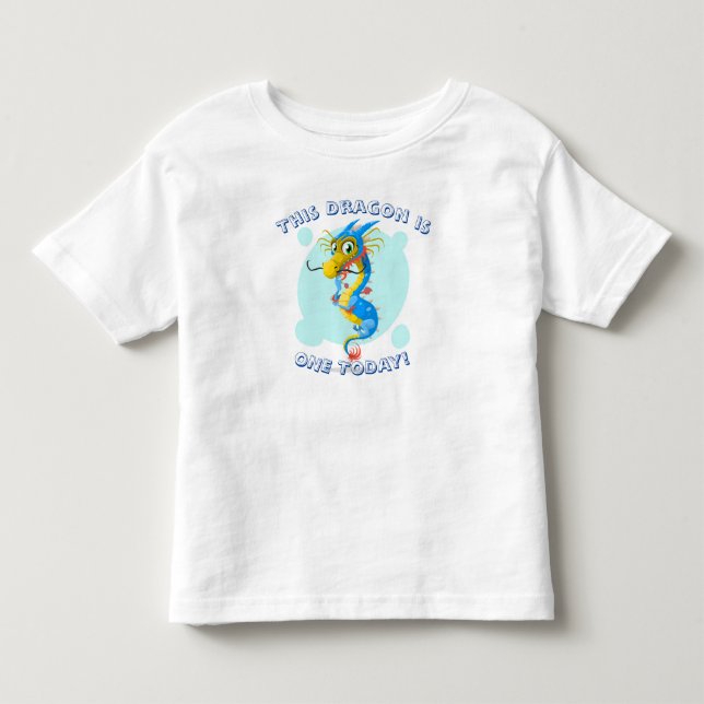 This Dragon is One Today - First BirthdayT-Shirt Toddler T-shirt (Front)