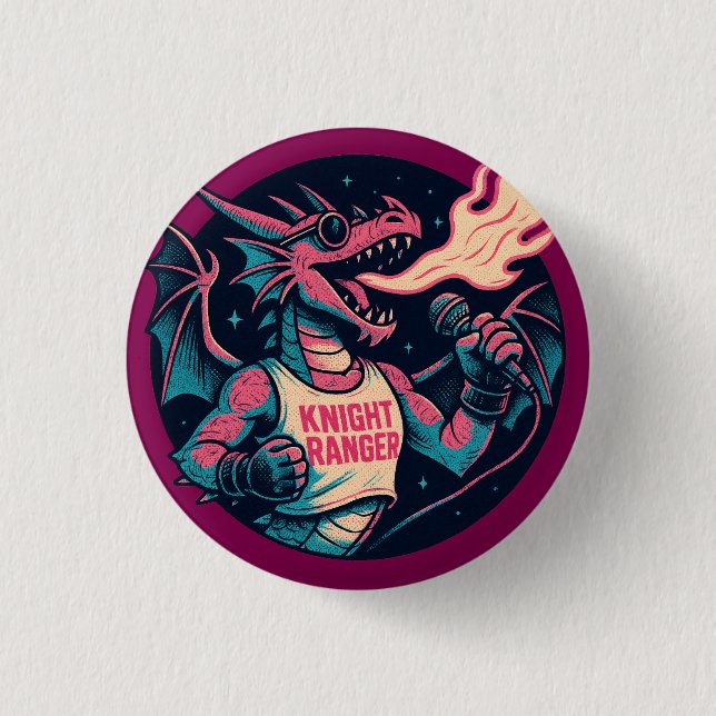 This Dragon Spits Fire Button (Front)
