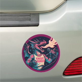 This Dragon Spits Fire Car Magnet