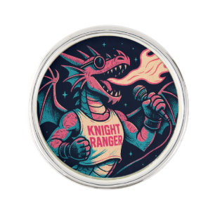 This Dragon Spits Fire Lapel Pin