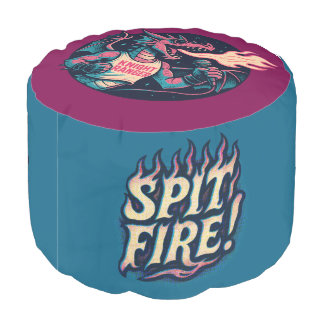 This Dragon Spits Fire Pouf