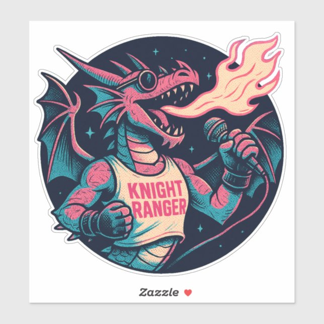 This Dragon Spits Fire Sticker (Sheet)