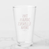 This Drink Is | Custom Name Initial Drink Glass (Back)
