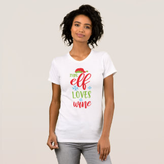 This elf loves wine T-Shirt