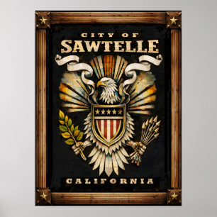 This Emblem of the City of Sawtelle Poster