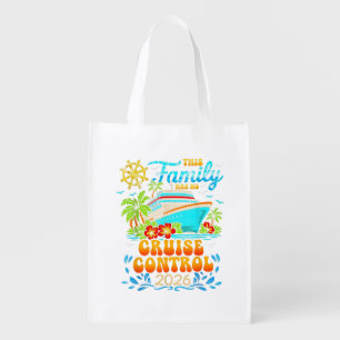 This Family Cruise Has No Control 2026 Vacation Grocery Bag