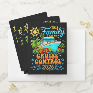 This Family Cruise Has No Control 2026 Vacation Pocket Folder