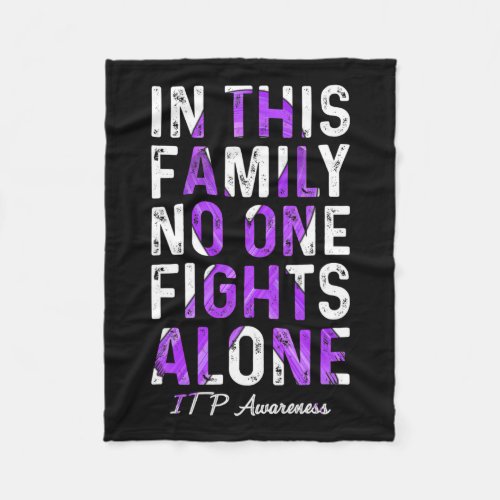 This Family Itp Awareness 1  Fleece Blanket