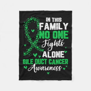 This Family Nobody Fight Alone Bile Duct Cancer Aw Fleece Blanket