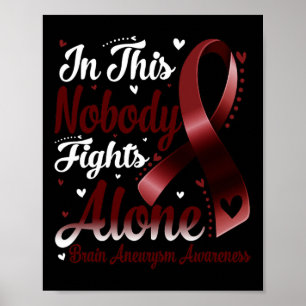 This Family Nobody Fight Alone Brain Aneurysm Awar Poster