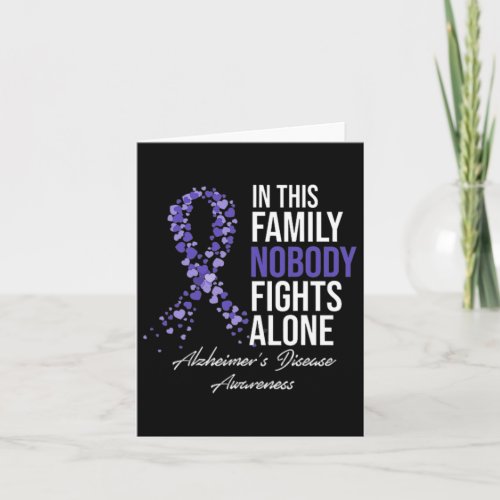 This Family Nobody Fights Alone Alzheimerheimer Br Card