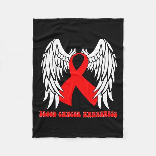 This Family Nobody Fights Alone Blood Cancer Aware Fleece Blanket