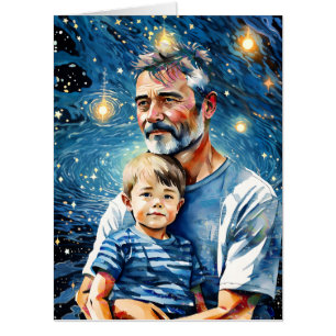 This Father's Love Extends Beyond The Universe Card