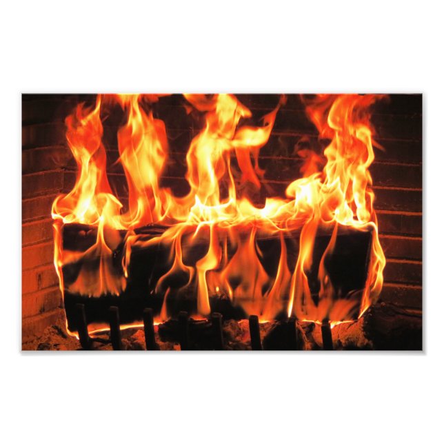 This fireplace is almost hot photo print (Front)