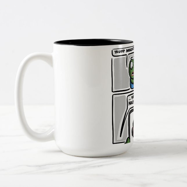 This funny comic-style meme design Mug (Left)