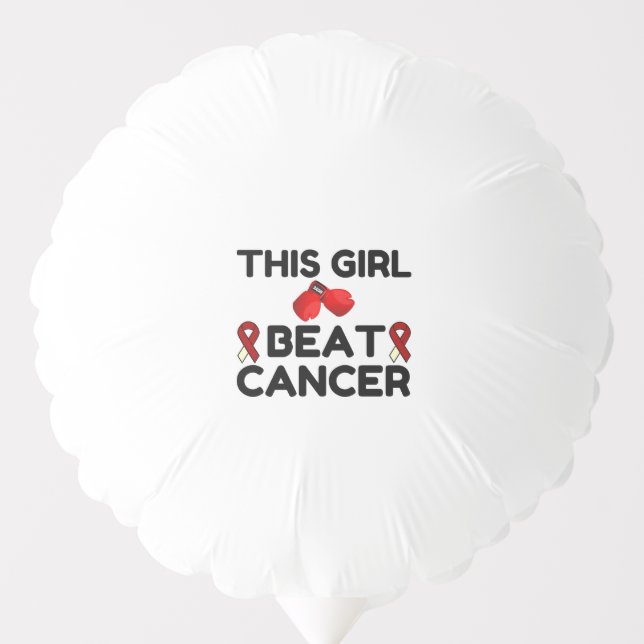 THIS GIRL BEAT CANCER BALLOON (Front)