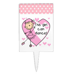 This Girl Can Dance T-shirts and Gifts Cake Topper