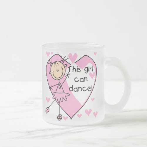 This Girl Can Dance T_shirts and Gifts Frosted Glass Coffee Mug