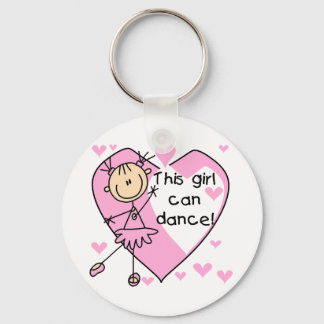 This Girl Can Dance T-shirts and Gifts Keychain