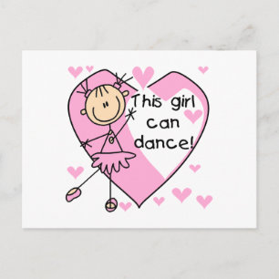This Girl Can Dance T-shirts and Gifts Postcard