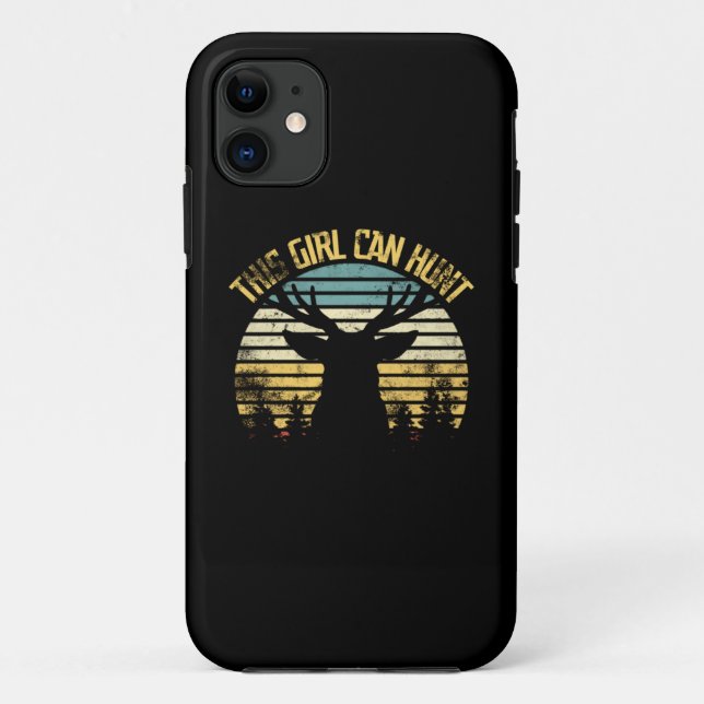 This Girl Can Hunt Classic Case-Mate iPhone Case (Back)