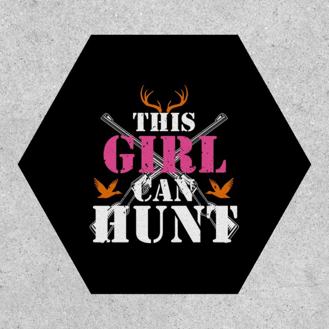 This Girl Can Hunt Deer Hunting Lover Essential Patch (Front)
