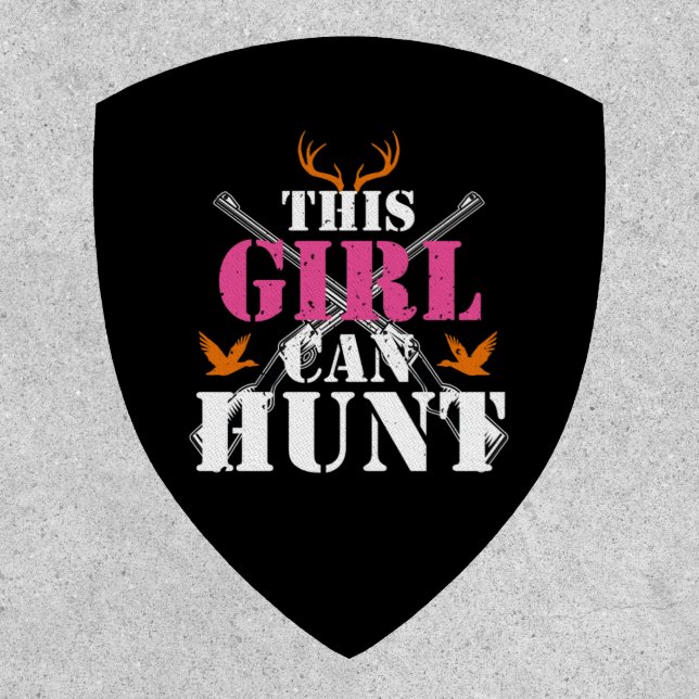 This Girl Can Hunt Deer Hunting Lover Essential Patch (Front)