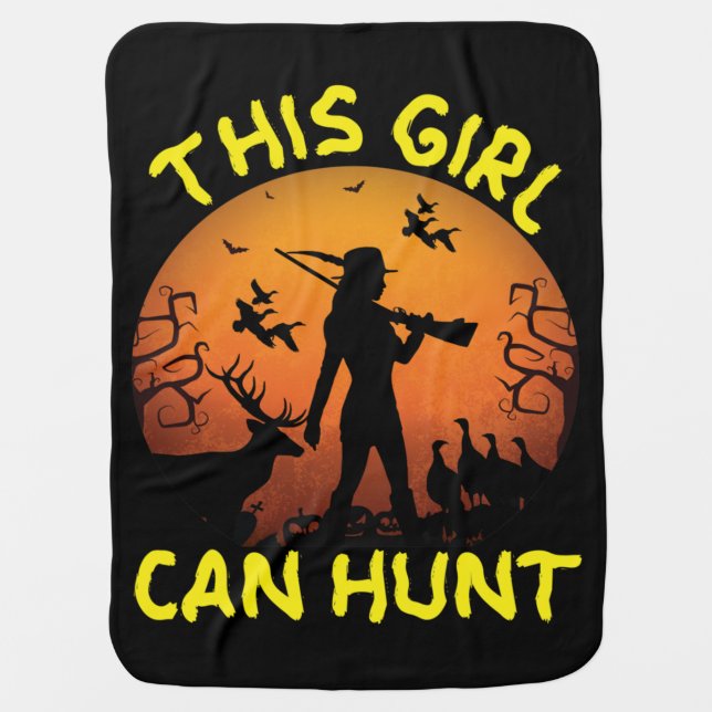 This Girl Can Hunt Essential Baby Blanket (Front)