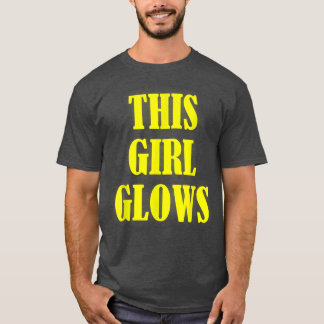This Girl Glows 80's Retro Neon Party T-Shirt Cop