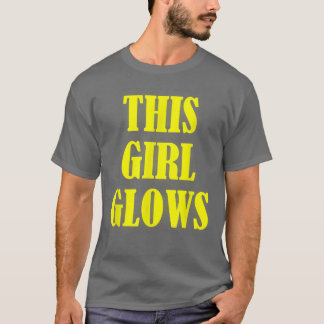 This Girl Glows 80's Retro Neon Party T-Shirt Cop
