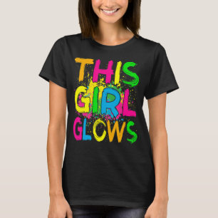 This Girl Glows Retro 80's Party T-Shirt