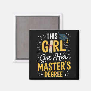 This Girl Got Her Masters Degree Graduation 2026 Magnet