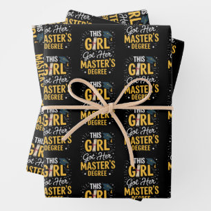 This Girl Got Her Masters Degree Graduation 2026 Wrapping Paper Sheets
