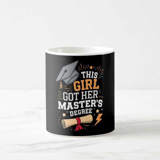 This Girl Got Her Master's Degree Graduation Coffee Mug (Center)