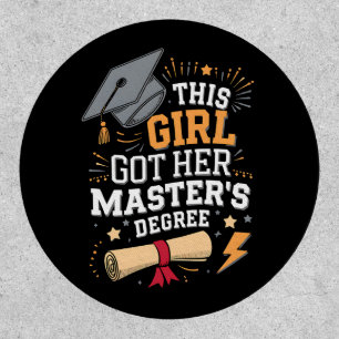 This Girl Got Her Master's Degree Graduation Patch