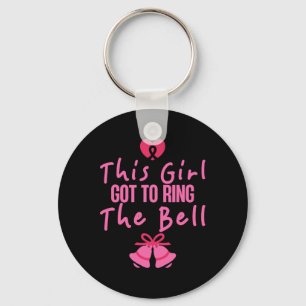 This Girl Got To Ring The Bell Breast Cancer Aware Keychain