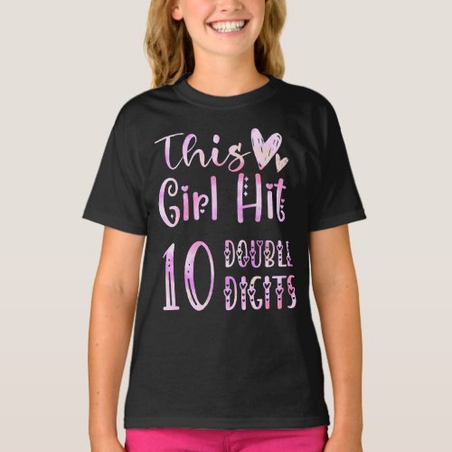 This Girl Hit 10 Double Digits T_Shirt