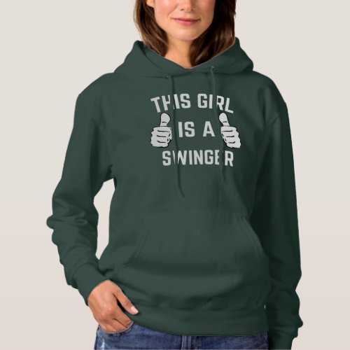 This Girl Is A Swinger Funny Matching Couples Hoodie
