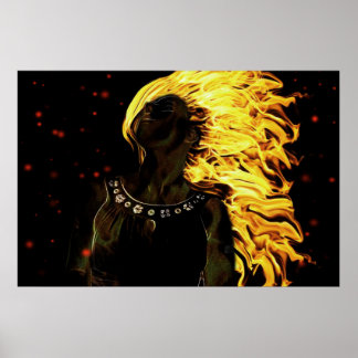 this girl is on fire poster