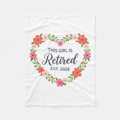 This Girl Is Retired Est 2026 Floral Retirement Wo
