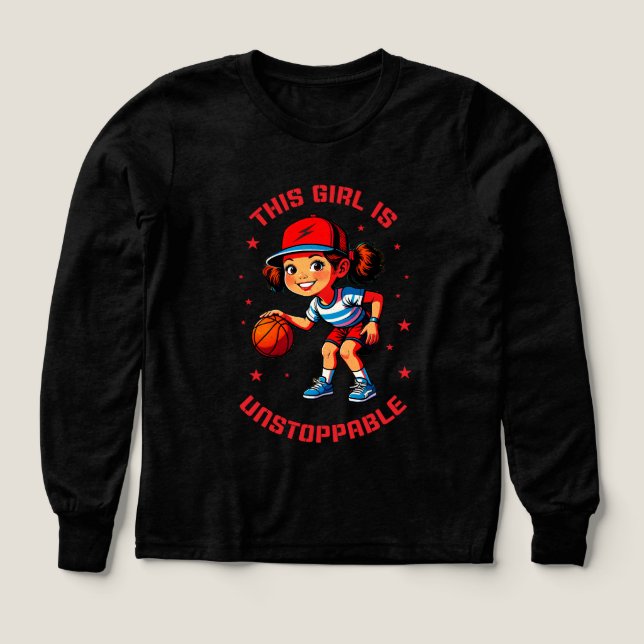 This Girl Is Unstoppable Tri-Blend Shirts (Design Front)