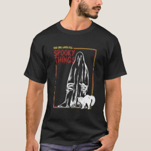 This Girl Loves All Spooky Things Vintage Horror T T-Shirt
