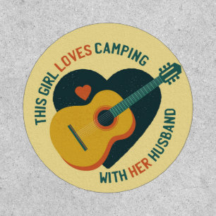 This Girl Loves Camping With Her Husband Patch