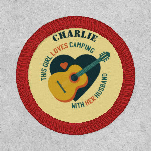 This Girl Loves Camping With Her Husband Patch