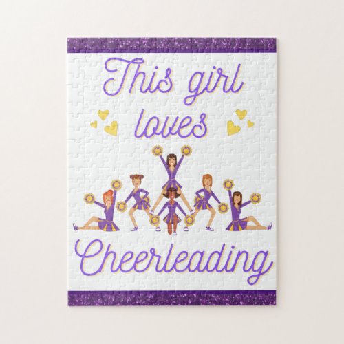 This Girl Loves Cheerleading Jigsaw Puzzle