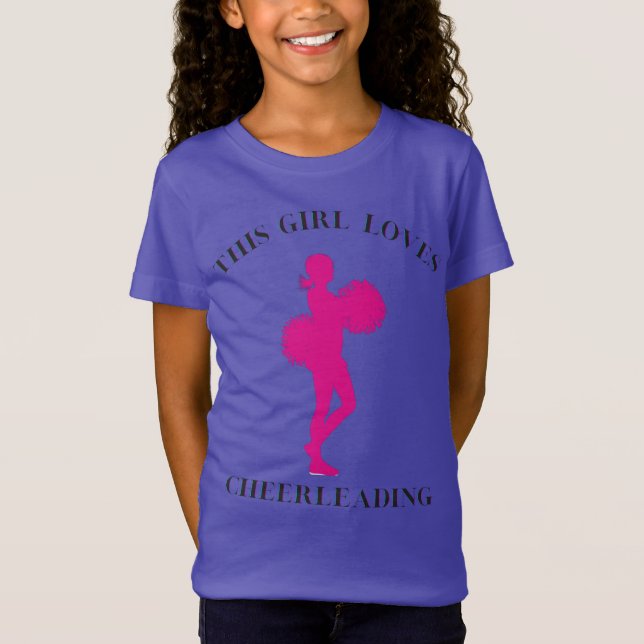 This Girl Loves Cheerleading T-Shirt (Front)