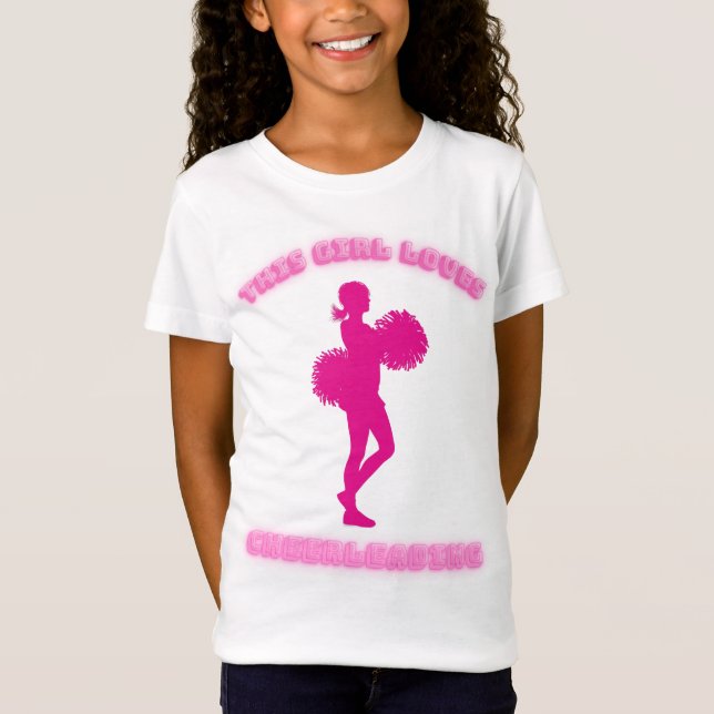 This Girl Loves Cheerleading T-Shirt (Front)