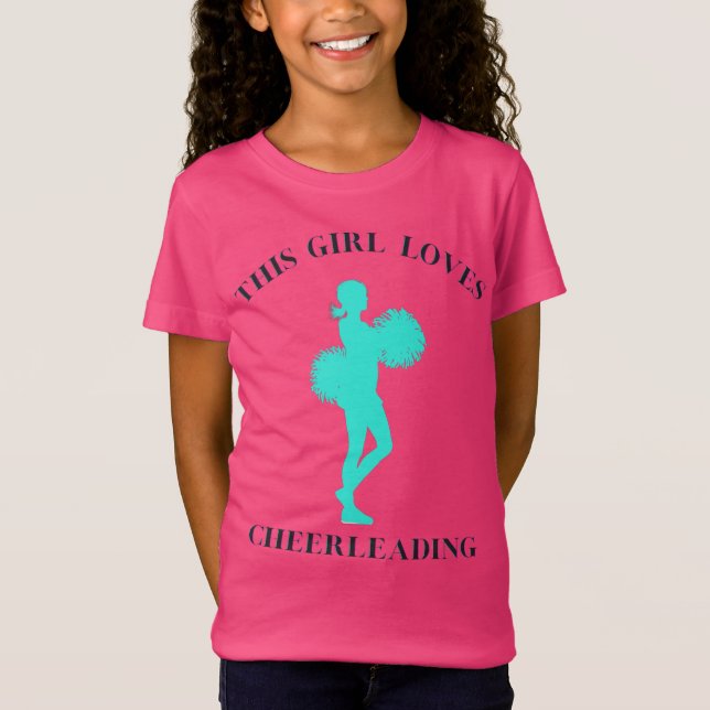 This Girl Loves Cheerleading T-Shirt (Front)